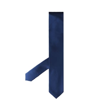 Hackett London Satijn Twill Solid Herenstropdassen Blauw