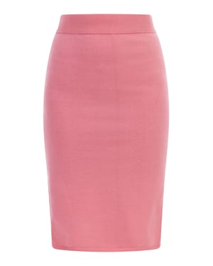 Mymo Gebreide midi-rok Dames roze