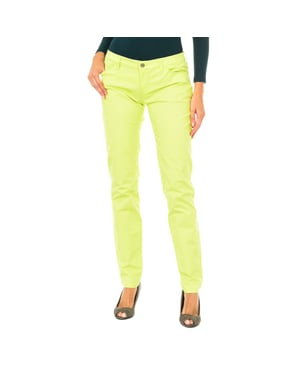 Lange broek van stretchstof 3Y5J06-5NXYZ vrouw