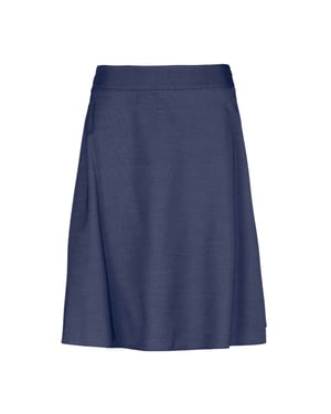 Denim rok met klokprint