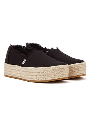 TOMS Canvas Valcia Svarta Espadriller för kvinnor