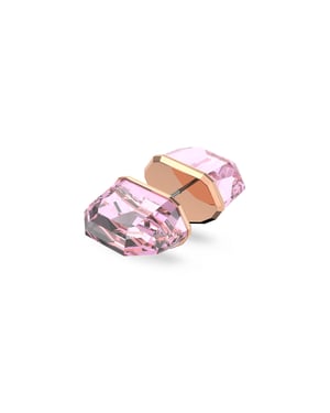 Swarovski 'Lucent' Women's Gold Plated Metal Stud Earrings - Rose 5600254