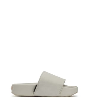 Heren Y-3 Slidesandalen in Lichtgrijs