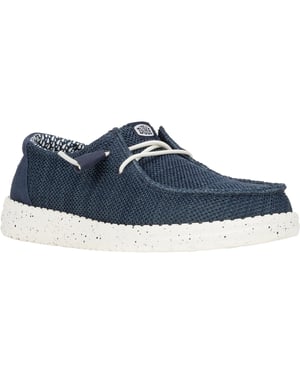 HEYDUDE Wendy Stretch Mesh Polyester Dam Navy Loafers