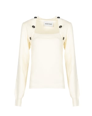 Silvian Heach Pullover Dam Off-White
