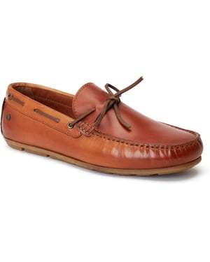 Base London Brooks Leren Herenpantoffels Burnt Tan