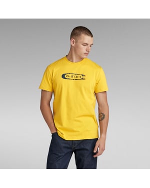 G-Star RAW Distressed Old School Logo T-Shirt