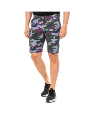 Bermuda shorts with straight cut hems and belt loops LMB007 man