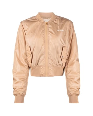 Off-White Diag Light Brown Bomber Jacket