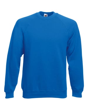 Fruit Of The Loom Heren Raglan Mouwen Belcoro® Sweatshirt (Royaal Blauw)
