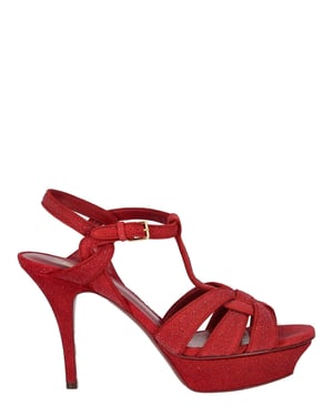 Saint Laurent Glittrande Tribute Plattform Sandaler