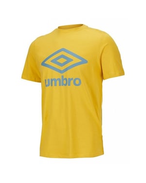 Umbro Large Logo Mens Yellow T-Shirt