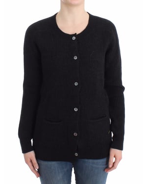 John Galliano Women's Black wool cardigan