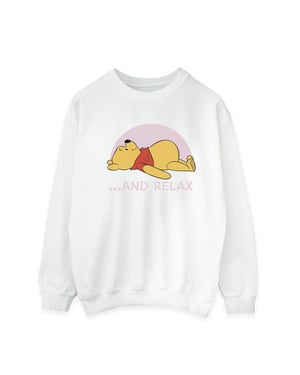 Disney Heren Winnie The Pooh Relax Sweatshirt (Wit)