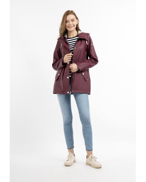 Dreimaster Regenjas Dames wijnrood