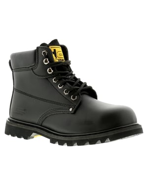 Men's Black Tradesafe Steel Toe Cap Safety Boots