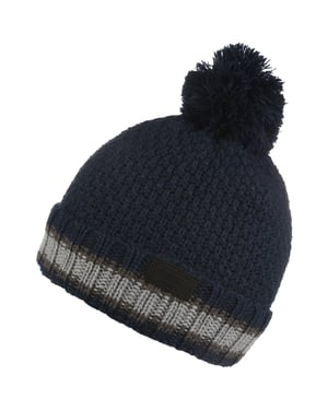 Regatta Boys Davin V Fleece Lined Pom Pom Beanie Hat
