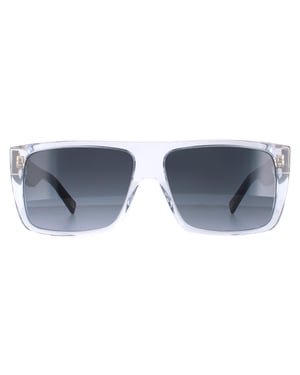 Marc Jacobs 096/S MNG/9O kristal zwarte donkergrijze zonnebril met kleurverloop