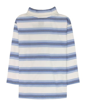 Stripe Funnel Neck Top