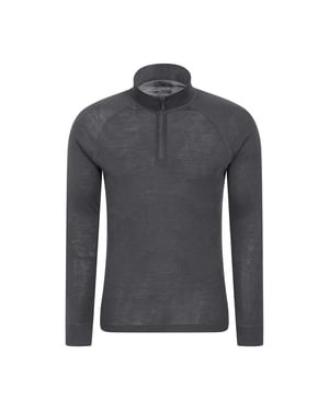 Mountain Warehouse Heren Merino II Base Layer Top (Grijs)