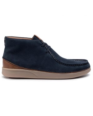 Clarks Oakland Mid Heren Blauw Laarzen