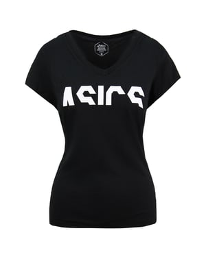 Asics Essentials GPX Dames Zwart T-shirt