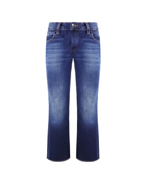 Emporio Armani J34 Regular Fit Wijde Benen Dames Jeans