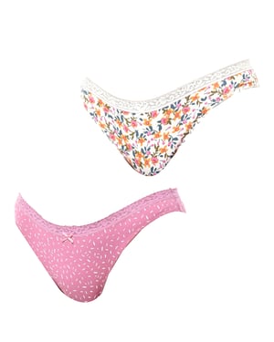 Set van 2 Mini Coquettes Katoenen Slips JPB4 voor dames