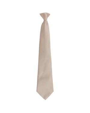 Premier Unisex volwassen kleuren modieuze effen Clip-On stropdas (Khaki)