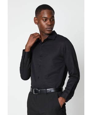 Tailored Fit Herringbone Weave Shirt