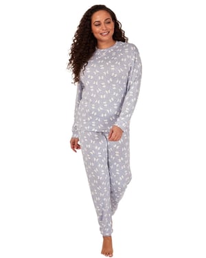 Penguin Print Long Sleeve Pyjama Set