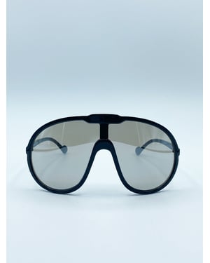 Wave Mask Sunglasses in Black