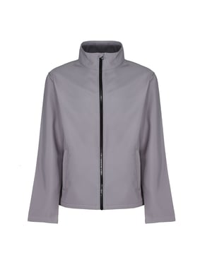 Regatta Mens Ablaze Printable Softshell-jacka (Rock Grey/Black)