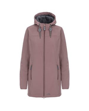 Trespass Dam/Dam Kristen Längre Längd Hooded Vattentät Jacka (Dusty Heather)
