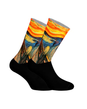 Unisex Elastic Printed Long Socks