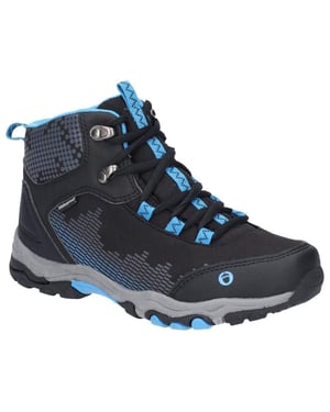 Cotswold Kinderen/Kinderen Ducklington Lace Up Wandelschoenen (ZWART/BLAUW)