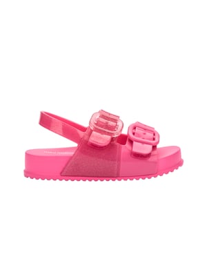 Cozy Sandal Pink Glitter