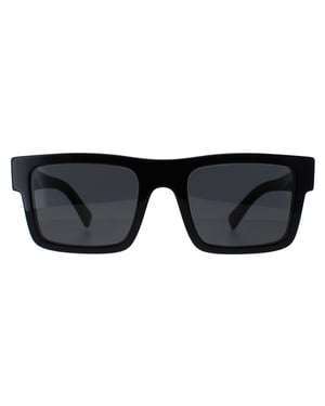 Prada PR19WS 1AB5S0 zwarte donkergrijze zonnebril