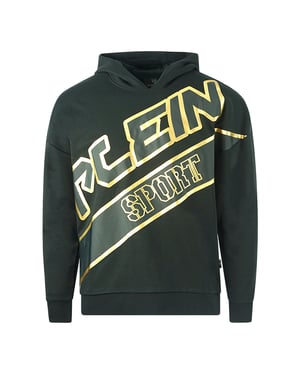 Plein Sport Groot Logo Zwarte Hoodie