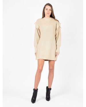 Silvian Heach Klänning Dam Beige