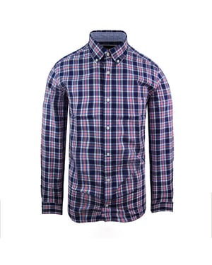 Eden Park Paris Regular Heren Blauw Oxford Overhemd