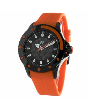 Folli Follie Mens Watch  Quartz  black orange
