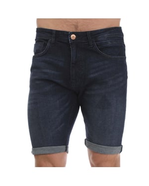 Men's Duck and Cover Zeki Denim Shorts in Blue