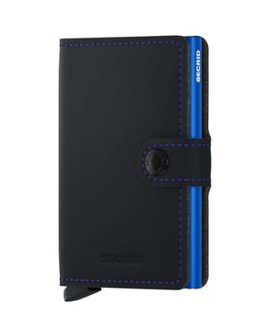 Secrid Miniwallet matte black & blue