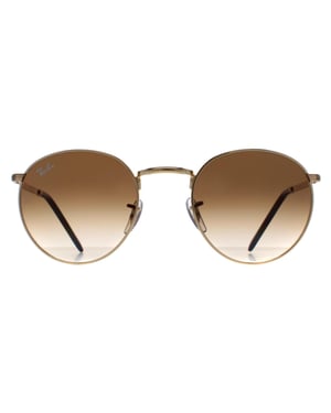 Ray-Ban Rond Unisex Goud Bruin Kleurverloop RB3637 Nieuw Rond