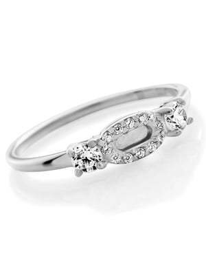 Orphelia 'Lily' Dames 925 Zilveren Ring - Zilver ZR-7582