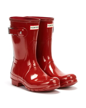 Hunter Original Gloss Short Military Wellies voor dames