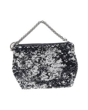 Jimmy Choo Medium Callie Clutch Bag In Black Sequins