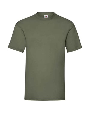 Fruit of the Loom Heren Valueweight T-Shirt (Klassieke Olijf)