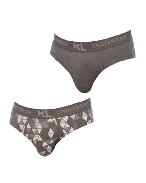 Pack-2 KLS2 men's breathable fabric basic briefs
